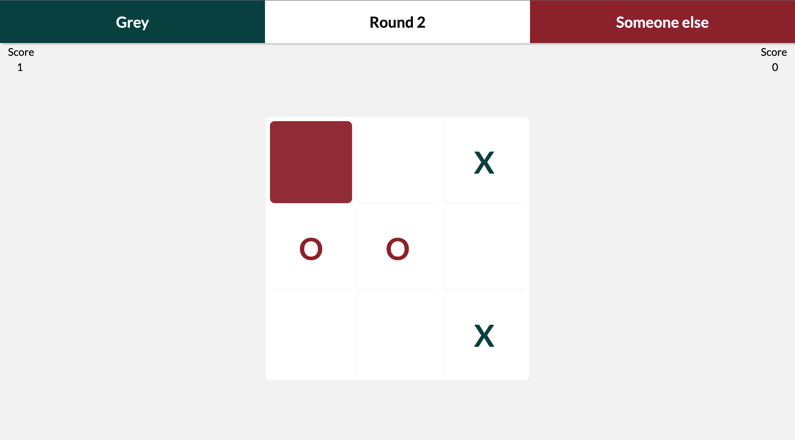 a preview of the game showing the board of two different players